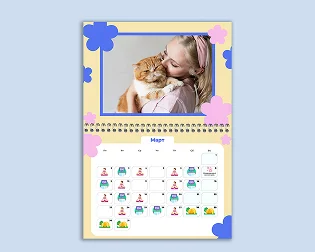 Custom poster calendar example